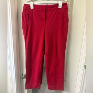 Crop red pants
